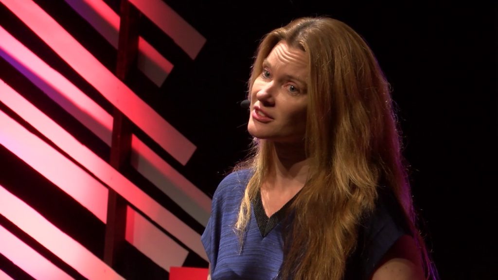 Justine Wilson Musk speaking at TEDx