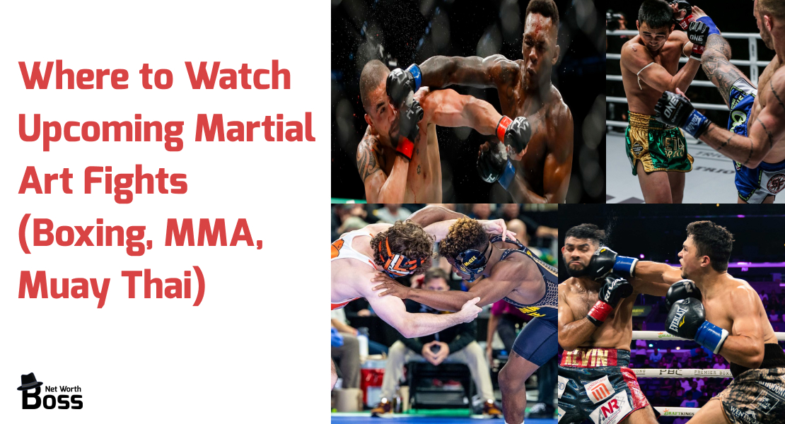 Where to Watch Upcoming Martial Art Fights (Boxing, MMA, Muay Thai)